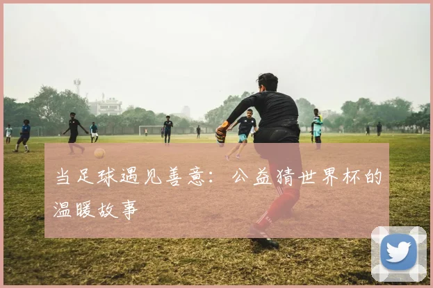 当足球遇见善意：公益猜世界杯的温暖故事